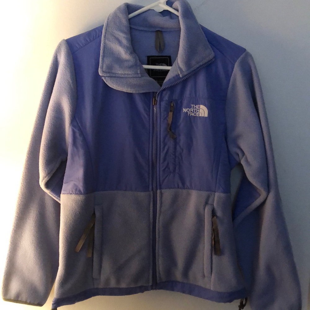 North Face -women’s medium light blue jacket/fleece.